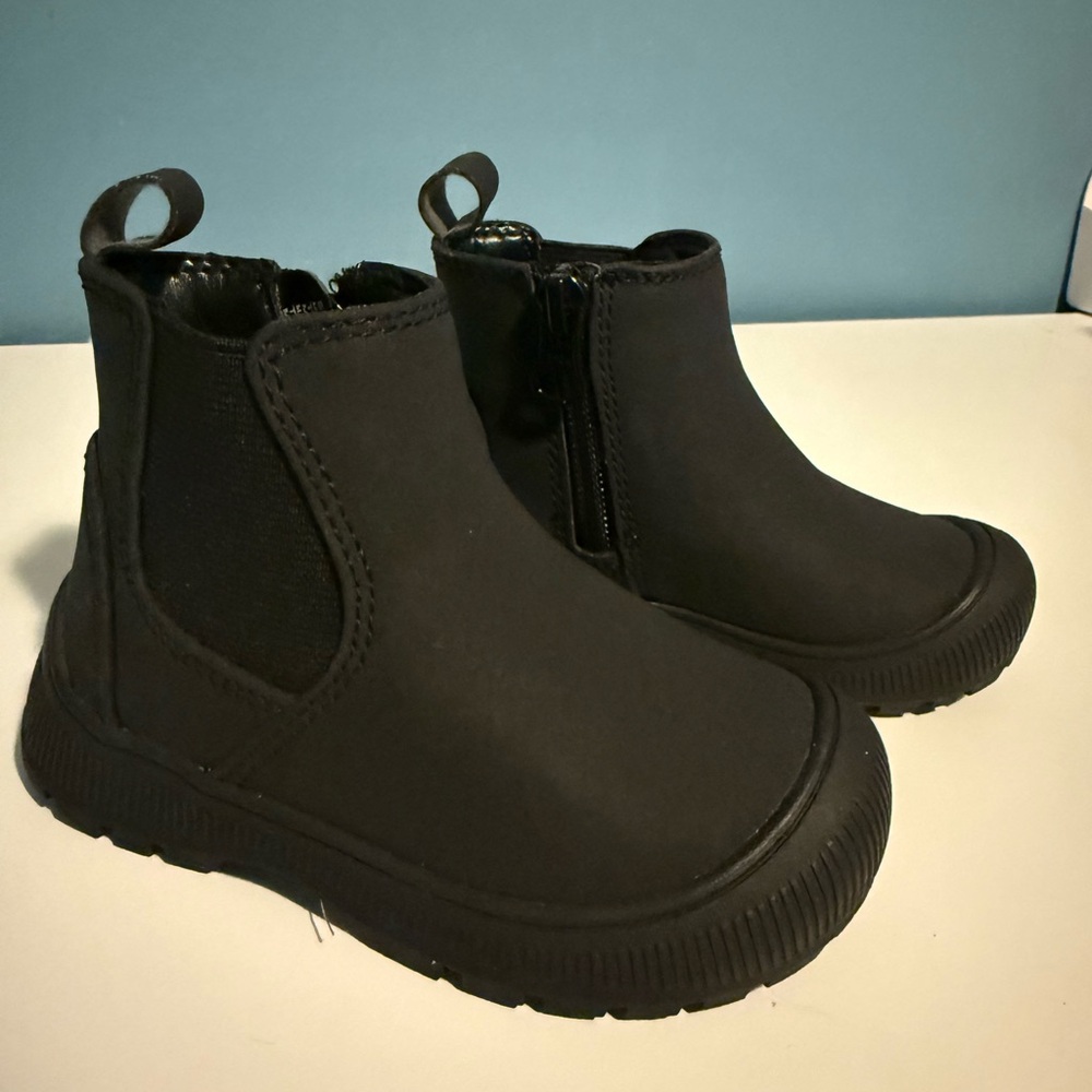 Cat & Jack Black Baby Boots